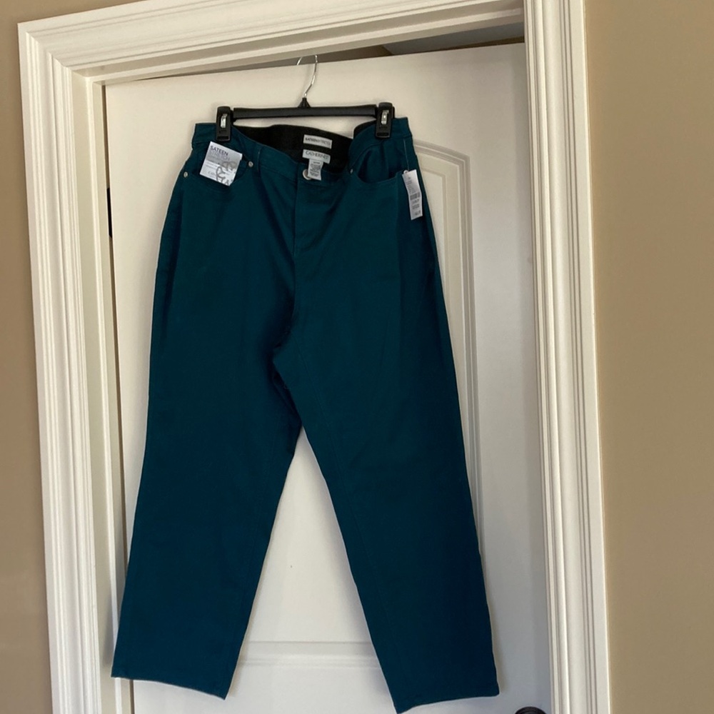 Catherines Blue Tailored Trousers - Picture 4 of 5